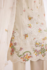 Stitched Muzlin Lawn Suit