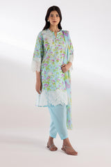 Stitched Muzlin Lawn Suit