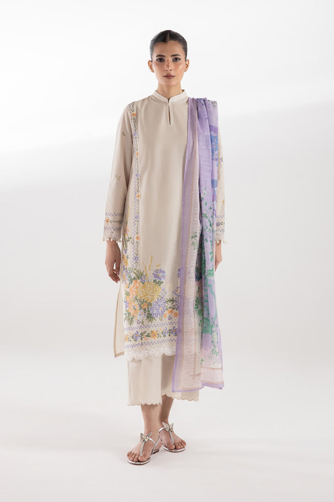 Stitched Muzlin Lawn Suit