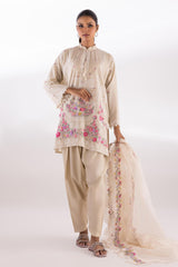 Stitched Muzlin Lawn Suit