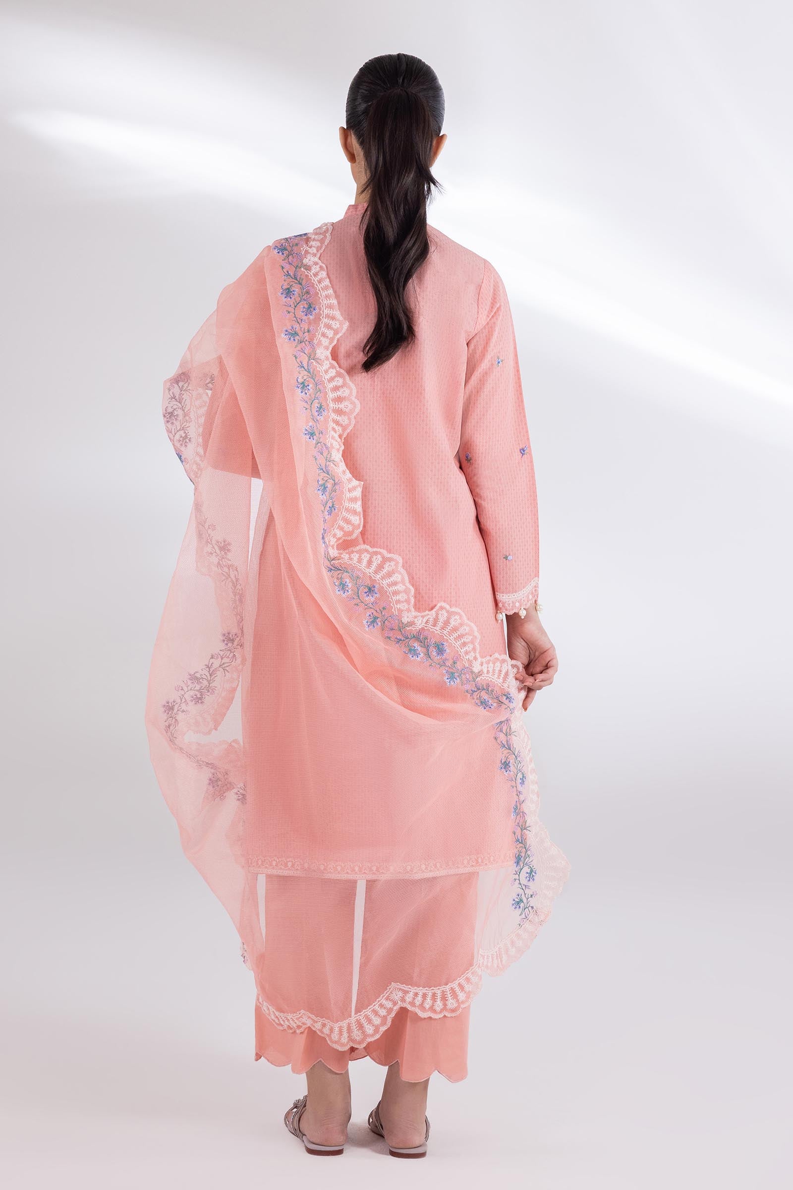Stitched Muzlin Lawn Suit Secondary image