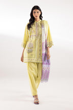 Stitched Muzlin Lawn Suit