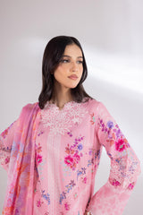 Stitched Muzlin Lawn Suit