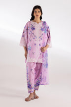 Stitched Muzlin Lawn Suit