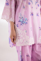 Stitched Muzlin Lawn Suit