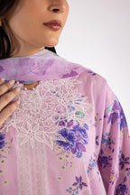 Stitched Muzlin Lawn Suit