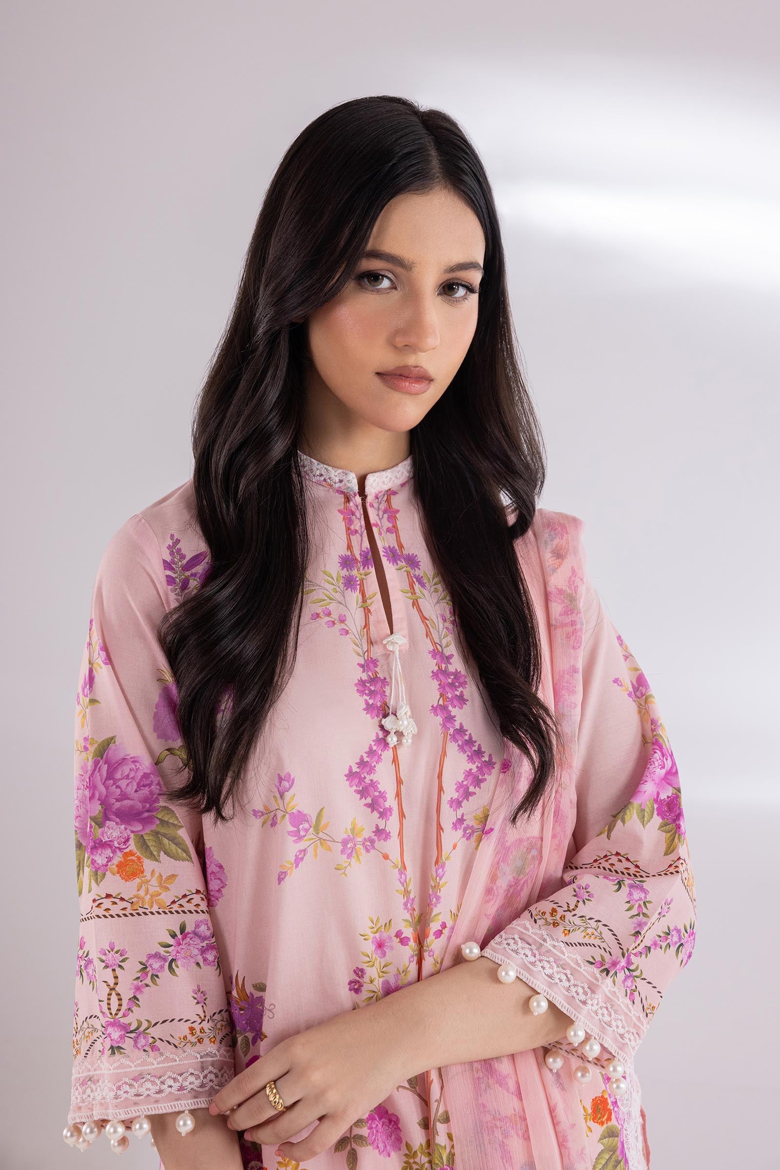 Stitched Muzlin Lawn Suit Secondary image