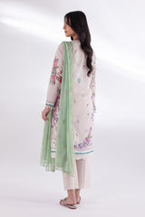 Stitched Muzlin Lawn Suit