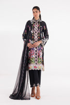 Stitched Muzlin Lawn Suit