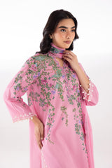 Stitched Embroidered Muzlin Lawn Suit