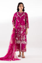 Stitched Embroidered Muzlin Lawn Shirt+ Shalwar