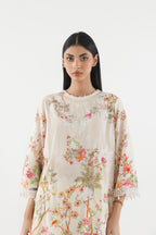 Stitched Printed Lawn Shirt+ Culotte