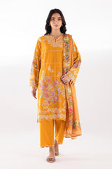 Stitched Lawn Muzlin Suit