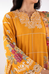 Stitched Lawn Muzlin Suit