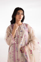 Stitched Embroidered Muzlin Lawn Suit