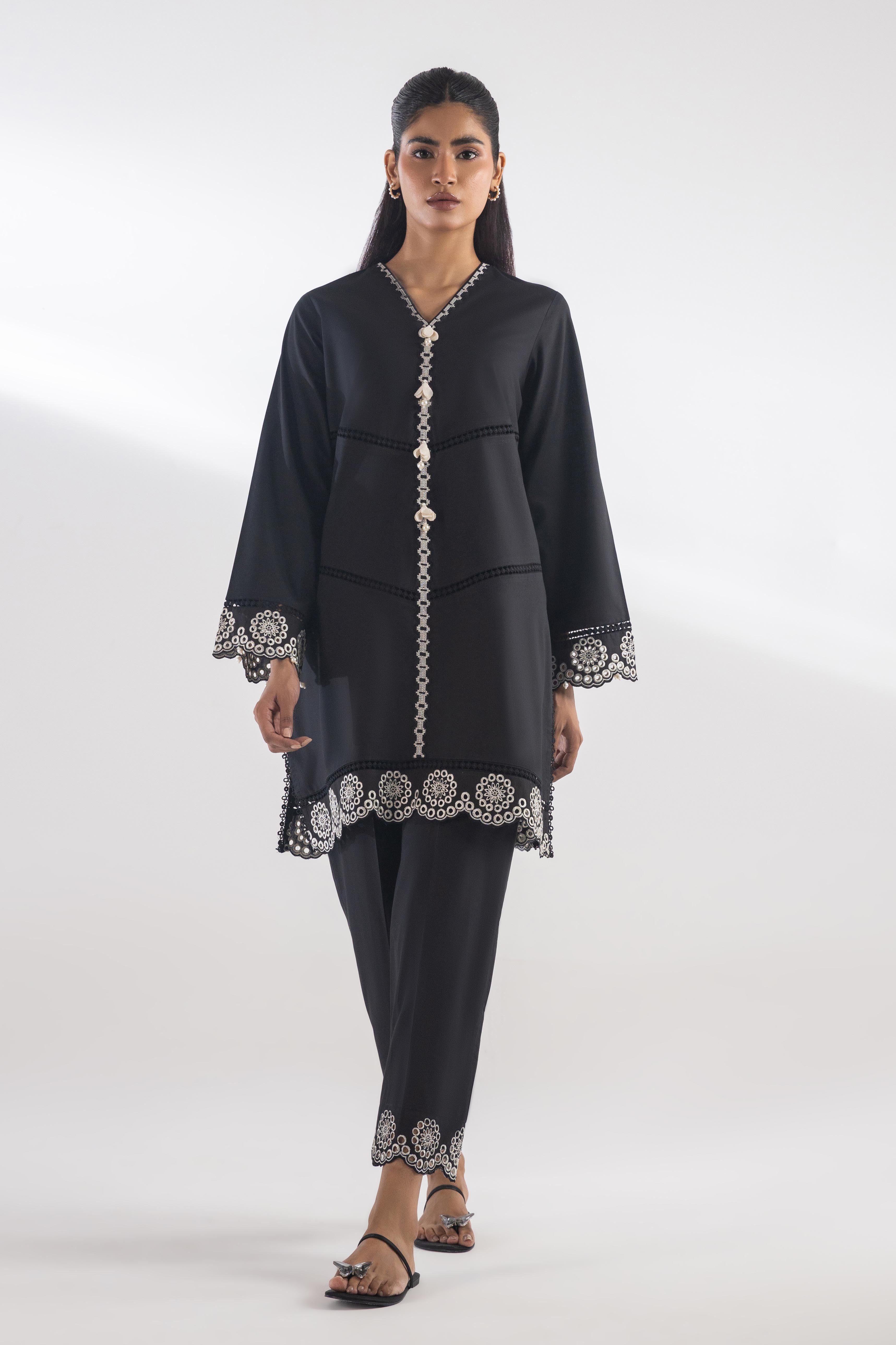 Stitched Embroidered Lawn Shirt Main image