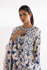 Stitched Embroidered Raw Silk Suit