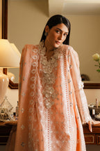 Stitched Embroidered Cotton Shirt + Culotte + Dupatta