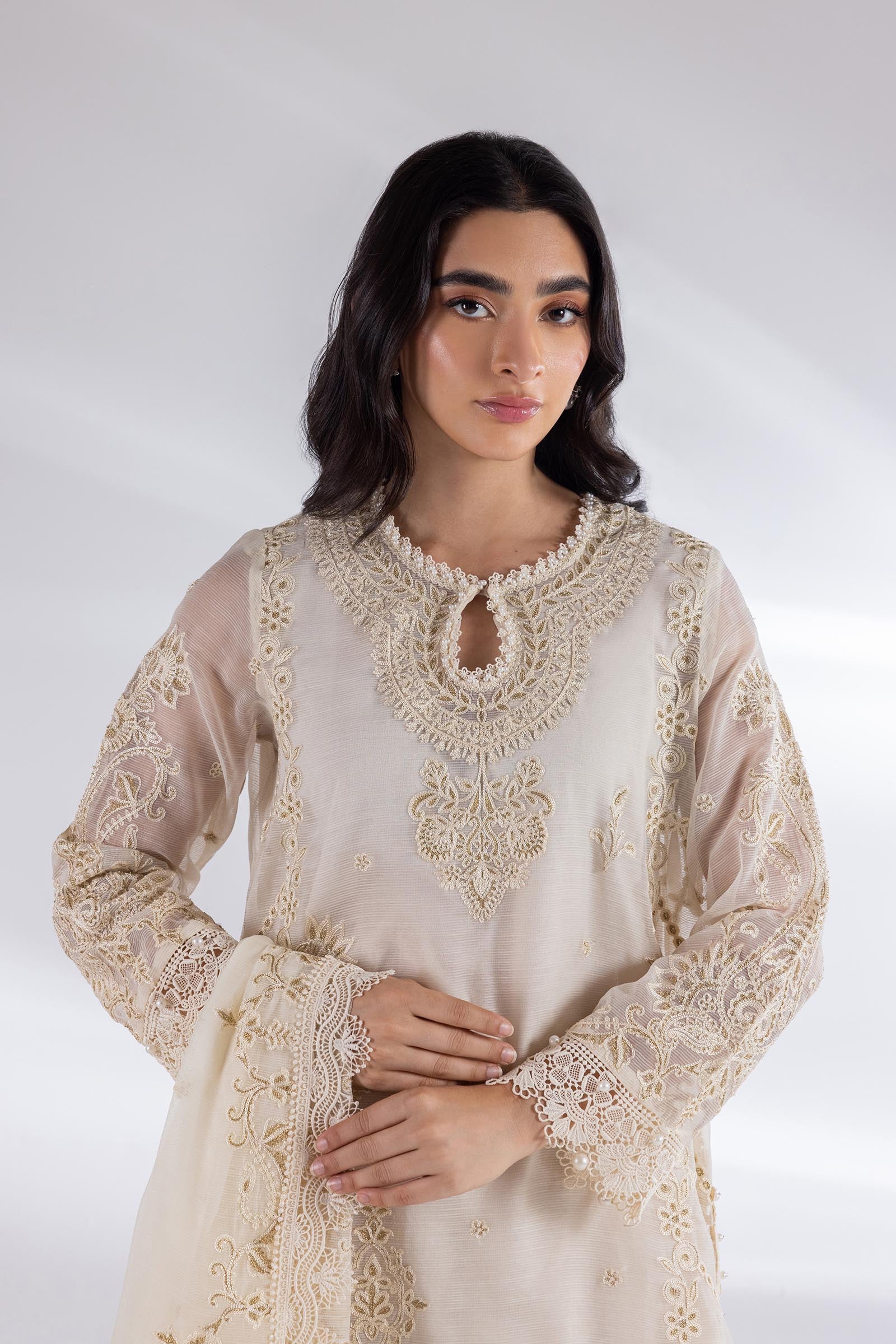 Stitched Embroidered Slub Shirt Secondary image