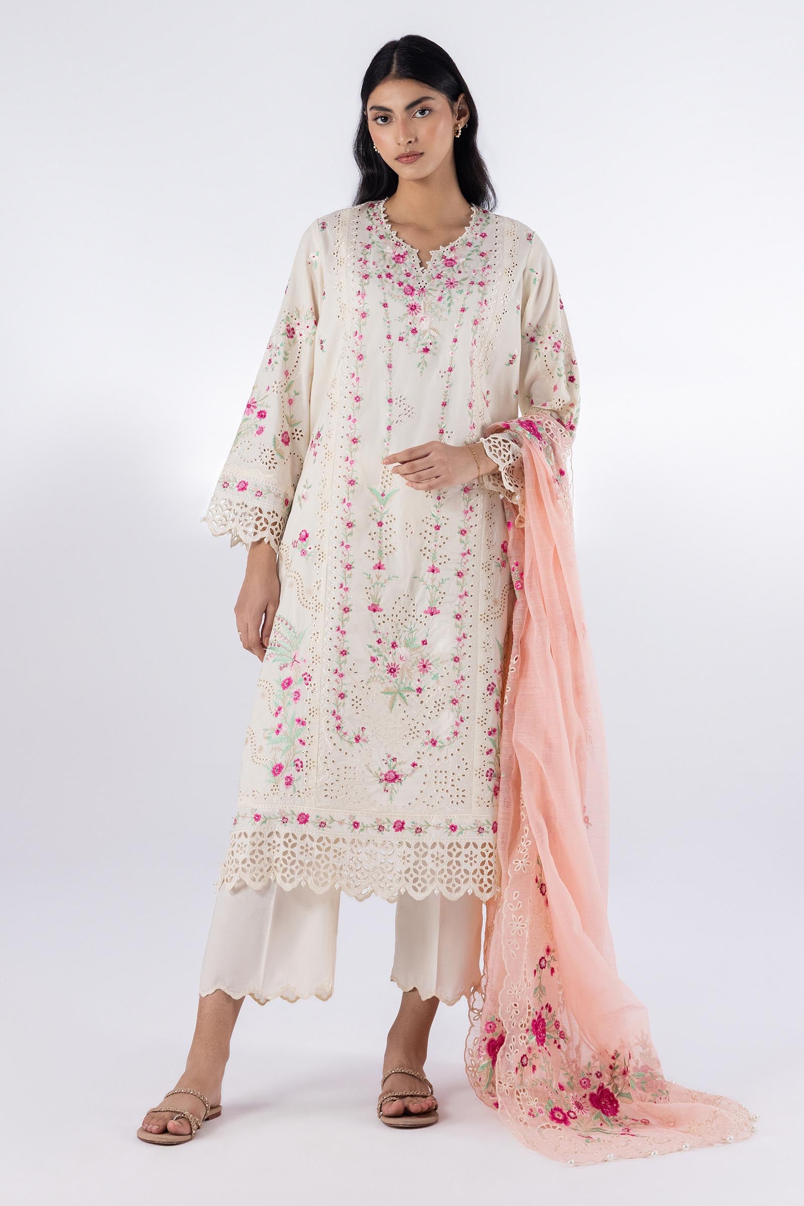 Stitched Signature Embroidered Shirt + Culotte Main image