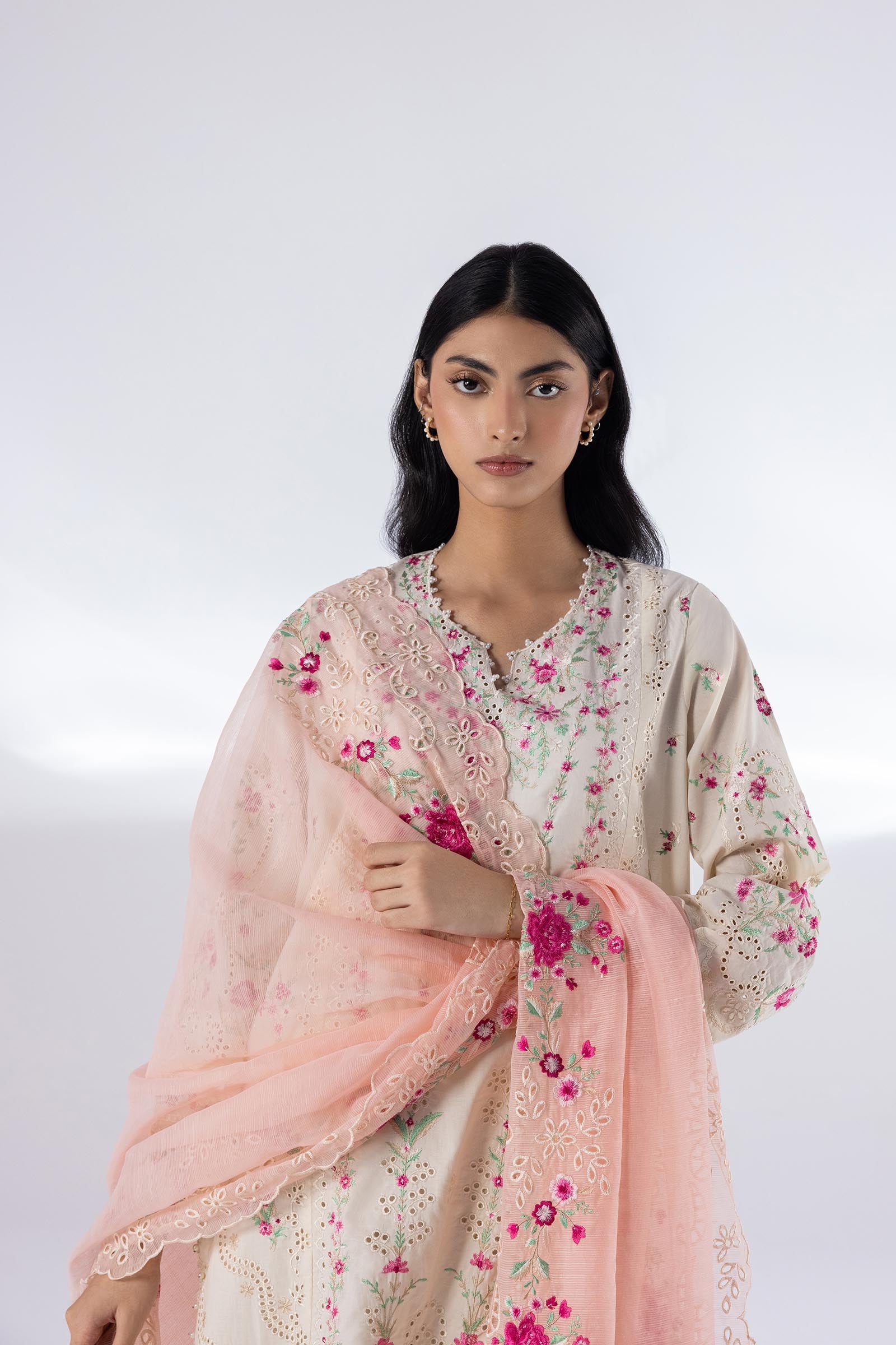 Stitched Signature Embroidered Shirt + Culotte Secondary image