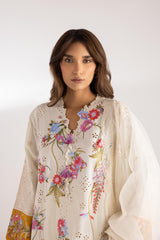 Stitched Lawn Embroidered Suit