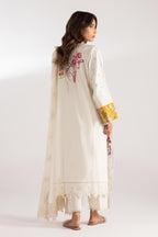 Stitched Lawn Embroidered Shirt+ Culotte