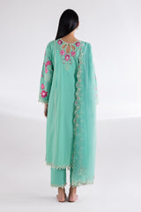 Stitched Lawn Embroidered Suit