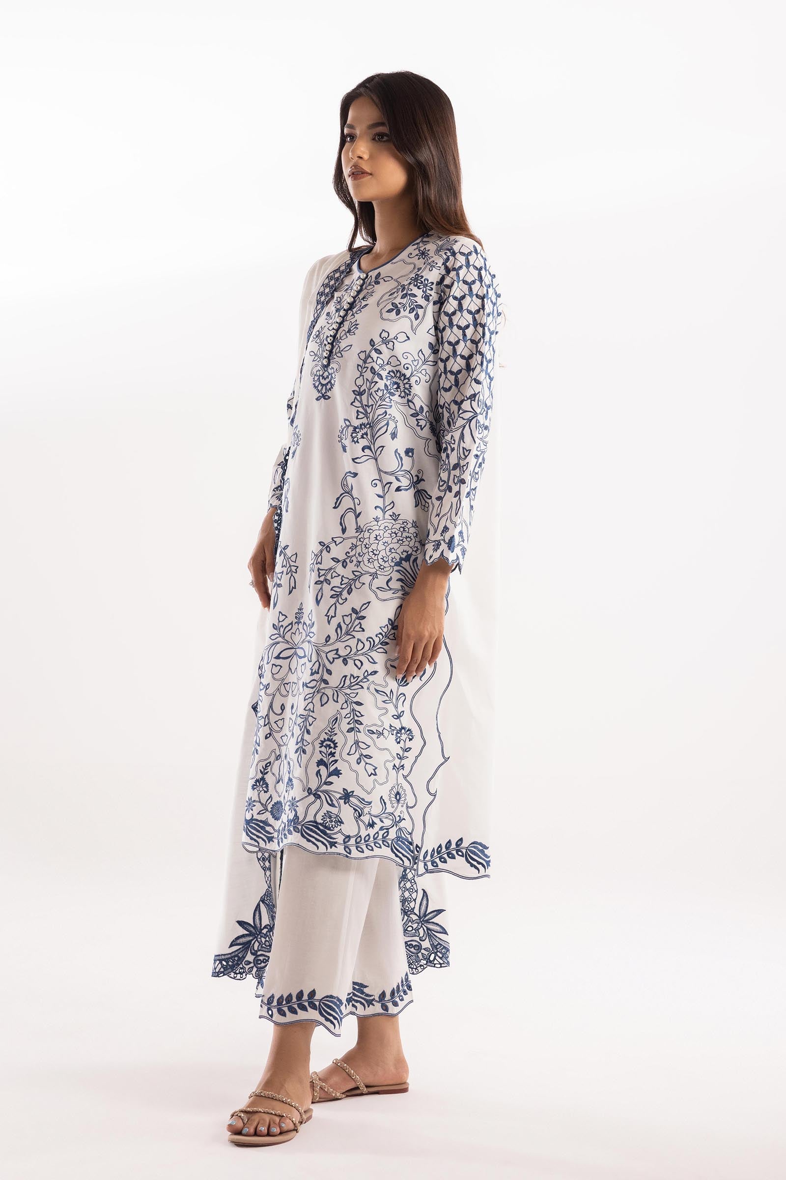 Stitched Lawn Embroidered Shirt Main image