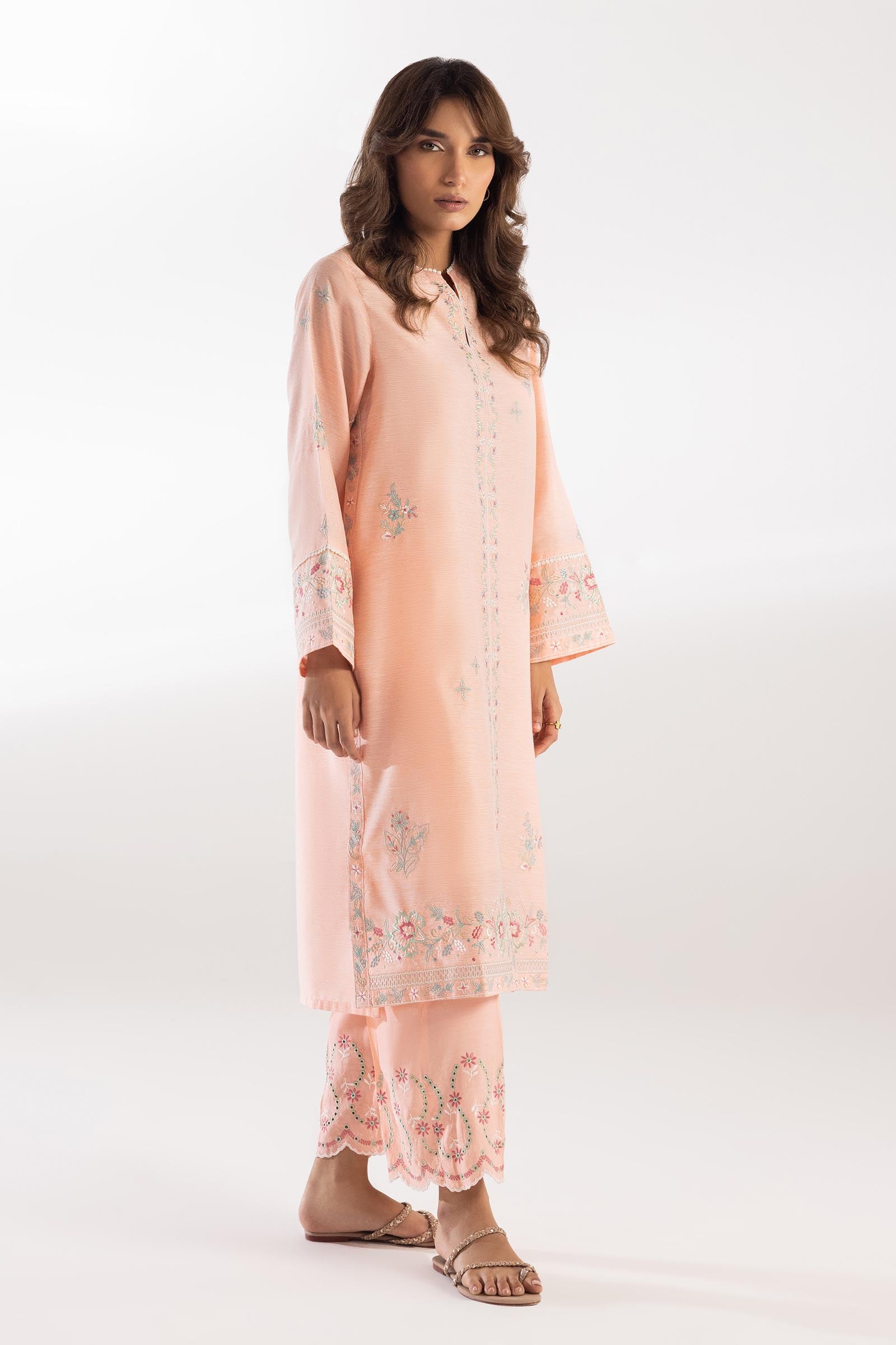 Stitched Embroidered Chambray Shirt Main image