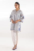 Stitched Embroidered Chambray Shirt