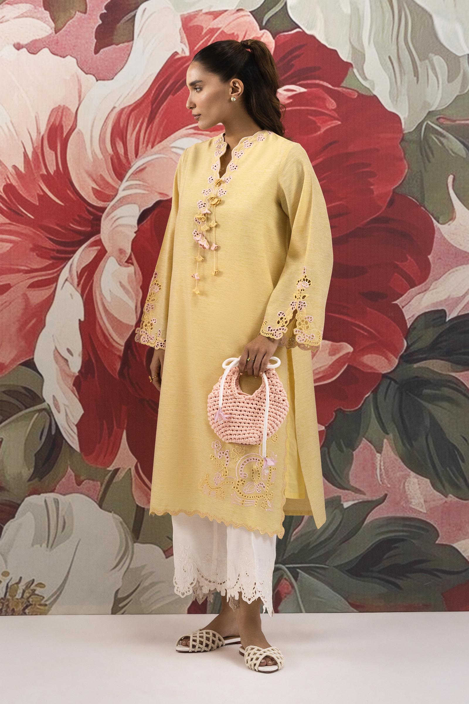 Stitched Embroidered Chambrey Shirt Main image