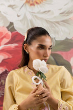 Stitched Embroidered Chambrey Shirt