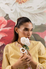 Stitched Embroidered Chambrey Shirt