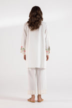 Stitched Lawn Embroidered Shirt + Culotte
