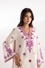 Stitched Lawn Embroidered Shirt + Culotte