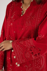 Stitched Embroidered Lawn Suit
