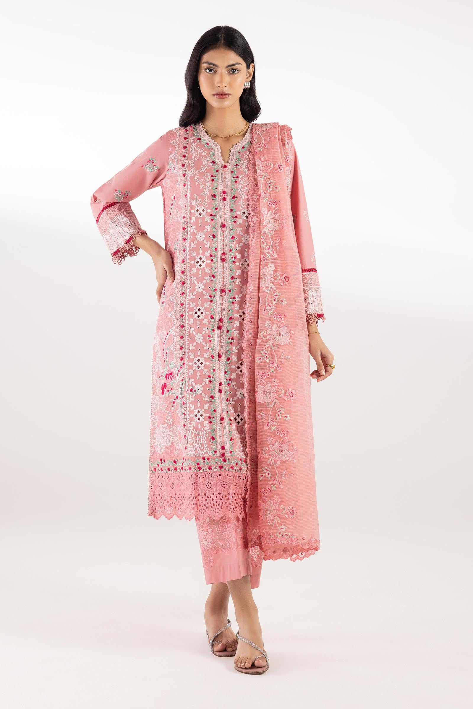 Stitched Embroidered Signature Suit Main image