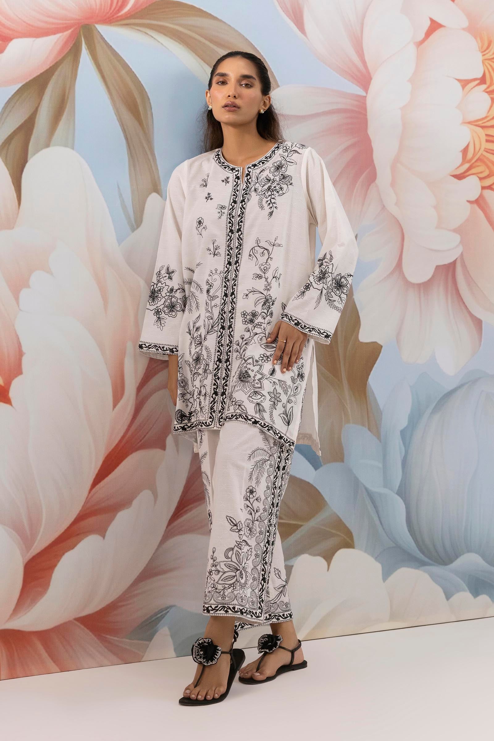 Stitched Jacquard Embroidered Shirt Main image