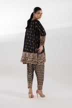 Stitched Embroidered Raw Silk Set