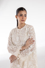 Stitched Embroidered Slub Shirt + Dupatta