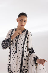 Stitched Embroidered Raw Silk Shirt + Culotte