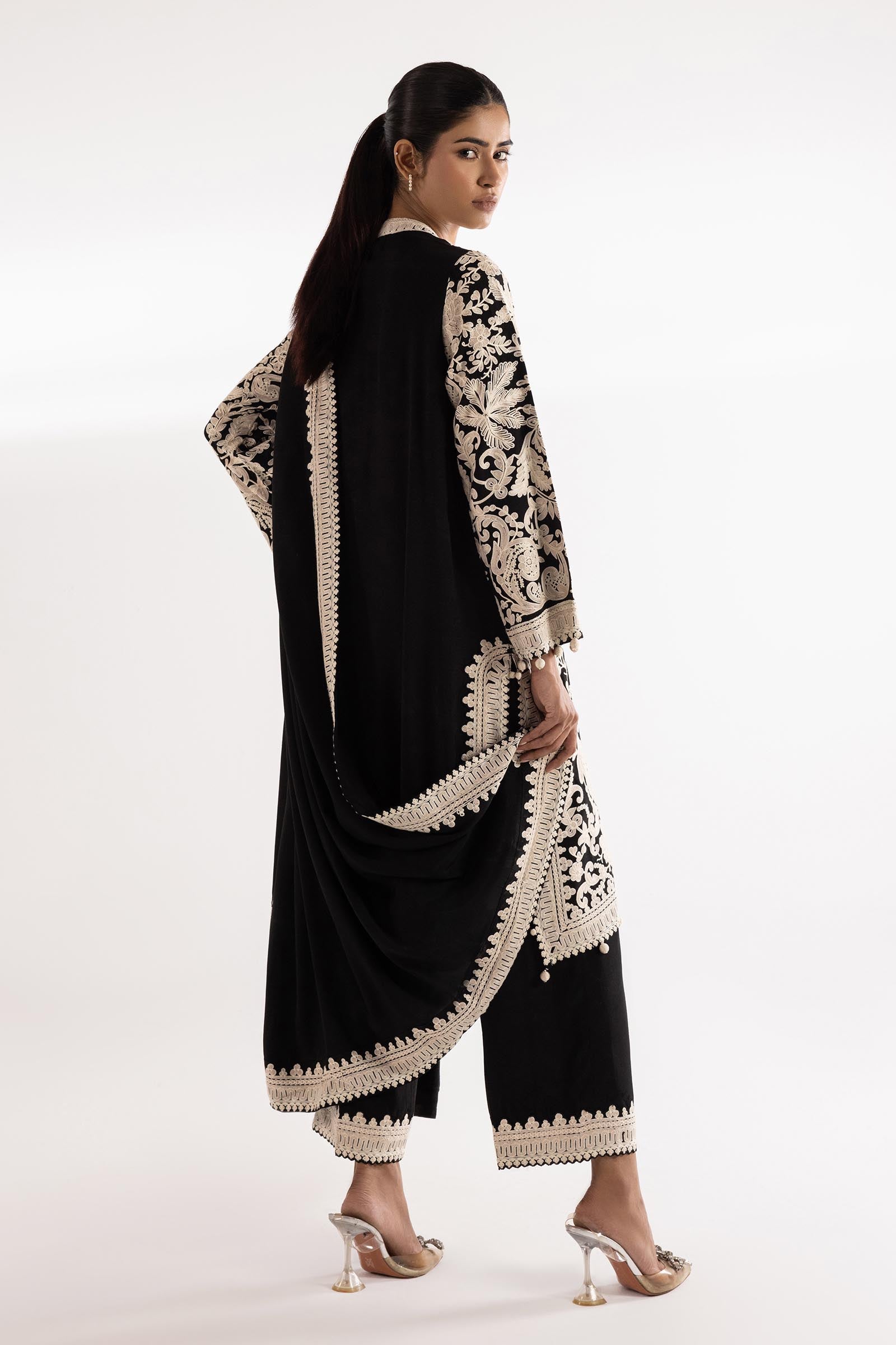Stitched Embroidered Culotte Secondary image
