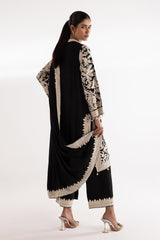 Stitched Embroidered Raw Silk Suit