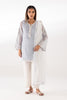 Stitched Embroidered Cotton Net Shirt + Dupatta