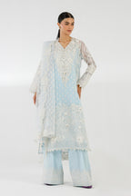 Stitched Embroidered Shirt + Bottom + Dupatta