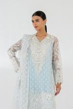 Stitched Embroidered Shirt + Bottom + Dupatta