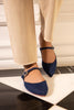 Blue Mary Jane Flat