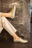 Gold Textured Mule