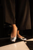 Metallic Silver Pump